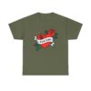 Dog Dad Retro Heart Tattoo Rose Paw Print T-Shirt - Image 21