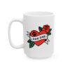 Dog Dad Retro Heart Tattoo Rose Paw Print Ceramic Mug Coffee Cup (11oz & 15oz) - Image 10