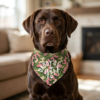 Daddys Girl Camo Dog Bandana Pink Chocolate Lab