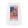 USA America 1776–2026 "Proudly Pawtriotic" Dog Shirt - Image 4
