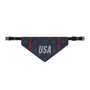 USA Patriotic Stars Clip-On Pet Bandana