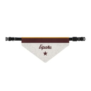 España Clip-On Pet Bandana - Spanish Soccer Team Colors World Cup