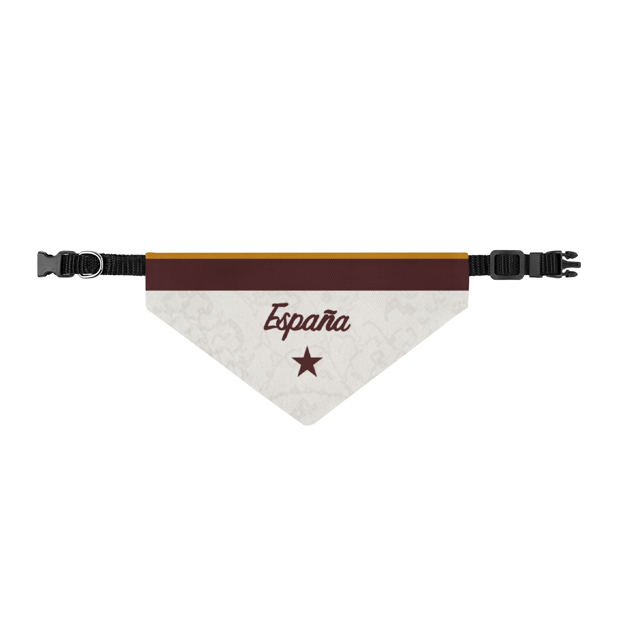 España Clip-On Pet Bandana - Spanish Soccer Team Colors World Cup 1 España Clip-On Pet Bandana - Spanish Soccer Team Colors World Cup