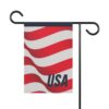 USA Flag Patriotic Red White Blue Garden Flag - Image 2