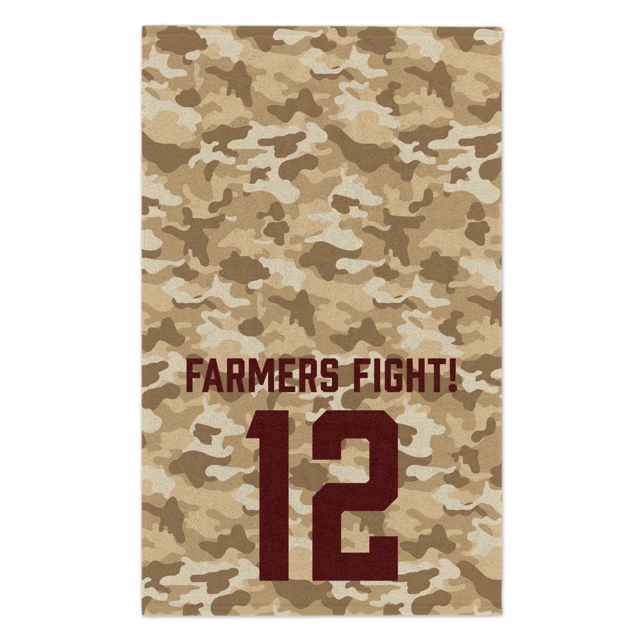 Farmers Fight! 12 Camo Sports Rally Towel 11x18 1 Farmers Fight! 12 Camo Sports Rally Towel 11x18