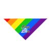 Rainbow "Love is Love" Progress Paw Print Pet Bandana - Image 5