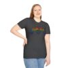 Dog Mom Upside Down Backwards Faux Embroider Rainbow Heart Paw T-Shirt - Image 12