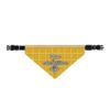 Pup of Ambition 9 to 5 Butterfly Western Yellow Plaid Clip-On Bandana - Image 3
