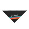 San Antonio Fiesta Basketball Retro Stripe Pet Bandana - Image 6