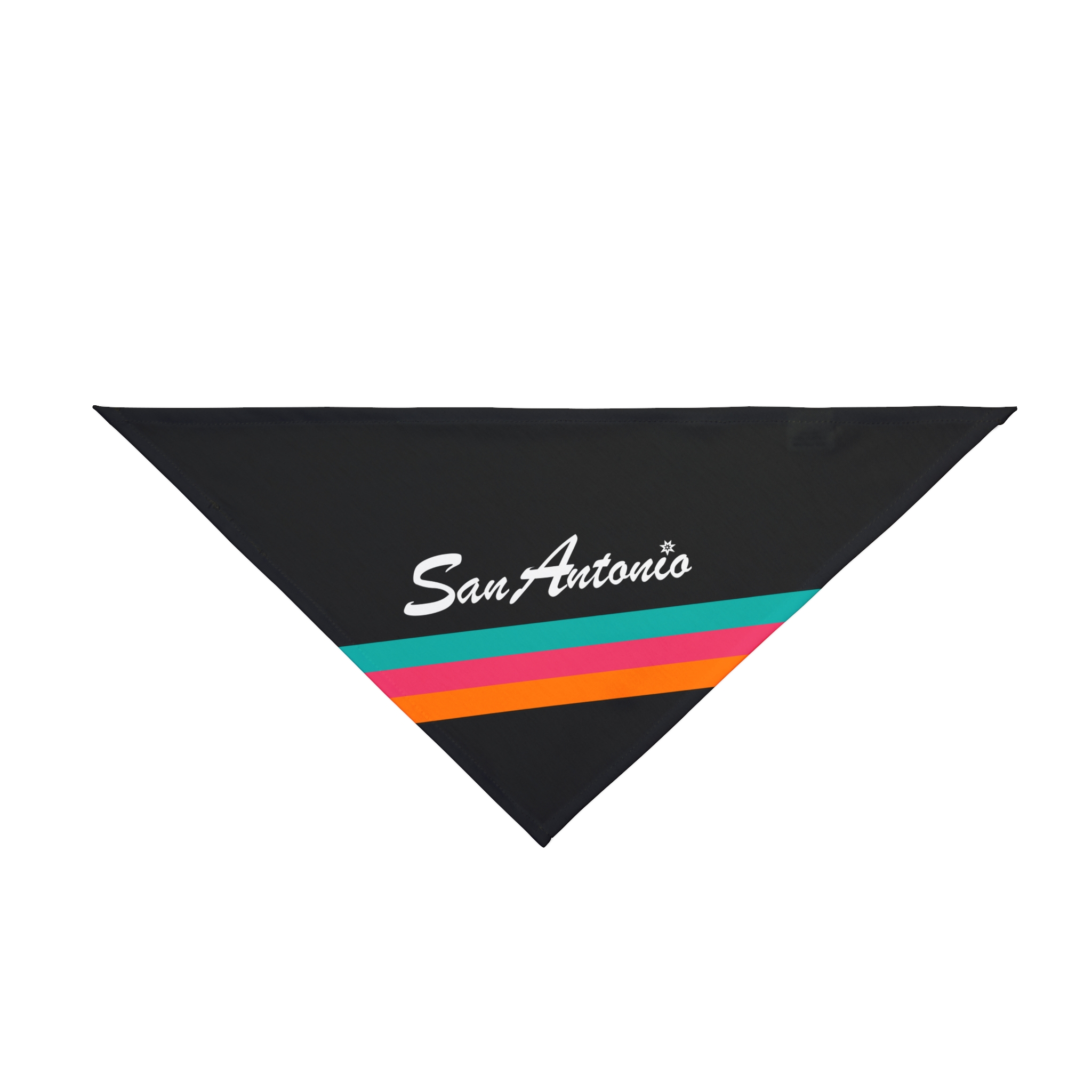 San Antonio Fiesta Basketball Retro Stripe Pet Bandana 1 San Antonio Fiesta Basketball Retro Stripe Pet Bandana