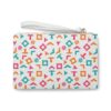 San Antonio Fiesta Retro Basketball White Clutch Wristlet Bag - Image 2