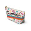 San Antonio Fiesta Retro Basketball White Pouch Accessory Bag - Image 7
