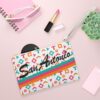 San Antonio Fiesta Retro Basketball White Clutch Wristlet Bag - Image 4