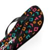 San Antonio Fiesta Retro Basketball Pattern Flip Flops Sandals Chancla - Image 7