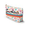 San Antonio Fiesta Retro Basketball White Pouch Accessory Bag - Image 3