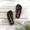 San Antonio Fiesta Retro Basketball Pattern Flip Flops Sandals Chancla - Image 4