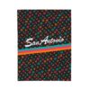 San Antonio Fiesta Basketball Retro Pattern Velveteen Plush Blanket - Image 7