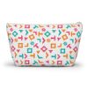 San Antonio Fiesta Retro Basketball White Pouch Accessory Bag - Image 2