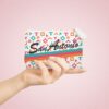 San Antonio Fiesta Retro Basketball White Mini Clutch Wristlet Bag - Image 4