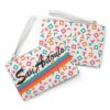 San Antonio Fiesta Retro Basketball White Clutch Wristlet Bag - Image 3