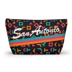 San Antonio Fiesta Retro Basketball Pouch Accessory Bag