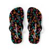 San Antonio Fiesta Retro Basketball Pattern Flip Flops Sandals Chancla - Image 5