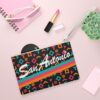 San Antonio Fiesta Retro Basketball Clutch Wristlet Bag - Image 4