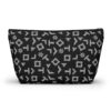San Antonio Fiesta Retro Silver Pattern Basketball Pouch Accessory Bag - Image 2